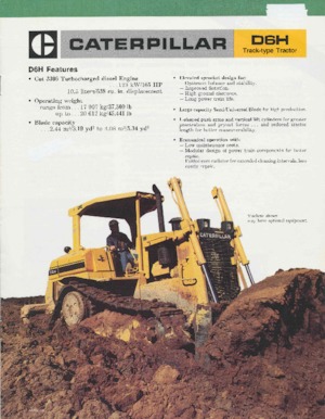 बुलडोजर Caterpillar D 6 H DPL