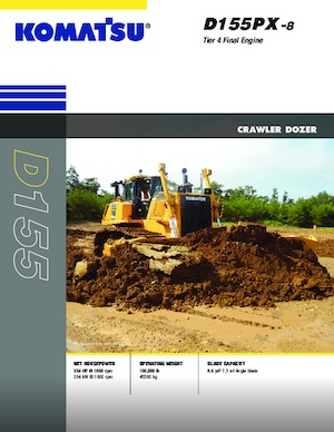 बुलडोजर Komatsu D155PX-8 LGP