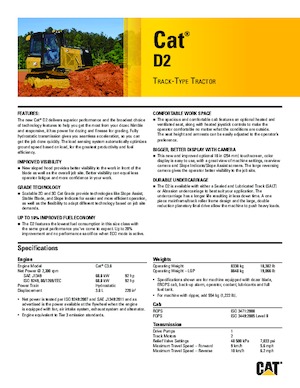 बुलडोजर Caterpillar D2 LGP