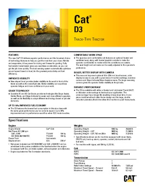 बुलडोजर Caterpillar D3 LGP