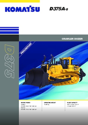 बुलडोजर Komatsu D375A-8E0