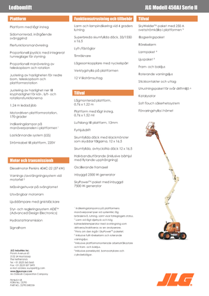 व्हील्ड आर्टिकुलेटिंग बूम लिफ्ट JLG 450 AJ Serie II