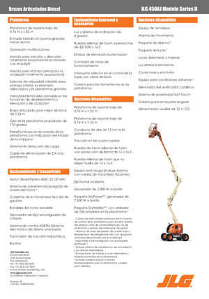 व्हील्ड आर्टिकुलेटिंग बूम लिफ्ट JLG 450 AJ Serie II