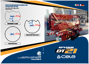 क्रॉलर आर्टिकुलेटिंग बूम लिफ्ट CELA DT21 Spyder