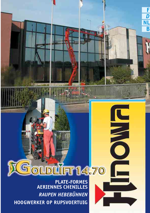 क्रॉलर आर्टिकुलेटिंग बूम लिफ्ट Hinowa GL 14.70