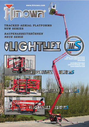 क्रॉलर आर्टिकुलेटिंग बूम लिफ्ट Hinowa Lightlift 14.72 IIIS