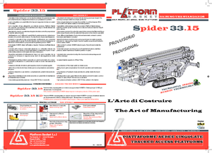 क्रॉलर आर्टिकुलेटिंग बूम लिफ्ट Basket Spider 33.15