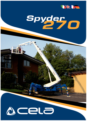 क्रॉलर टेलीस्कोपिक बूम लिफ्ट CELA Spyder 270