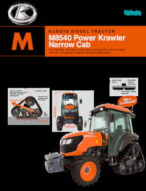ट्रैक ट्रैक्टर Kubota M8540NPK