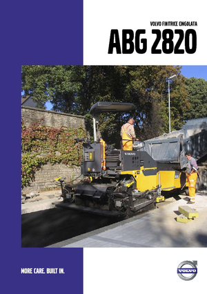 ट्रैक्ड एस्फाल्ट पेवर Volvo ABG2820