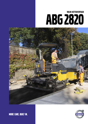 ट्रैक्ड एस्फाल्ट पेवर Volvo ABG2820