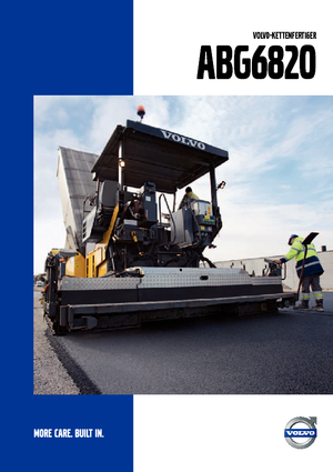ट्रैक्ड एस्फाल्ट पेवर Volvo ABG6820