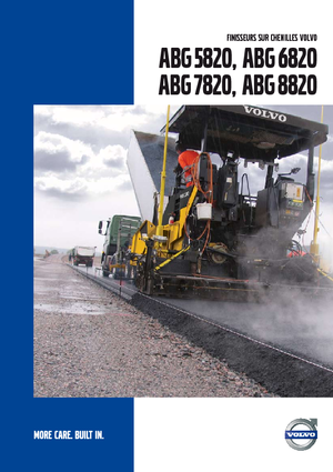 ट्रैक्ड एस्फाल्ट पेवर Volvo ABG7820