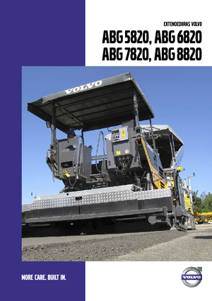 ट्रैक्ड एस्फाल्ट पेवर Volvo ABG8820