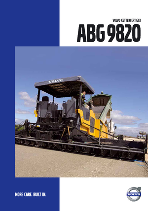ट्रैक्ड एस्फाल्ट पेवर Volvo ABG9820