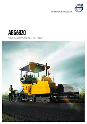 ट्रैक्ड एस्फाल्ट पेवर Volvo ABG6820