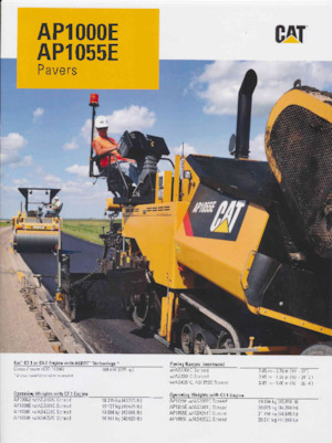 ट्रैक्ड एस्फाल्ट पेवर Caterpillar AP1000E
