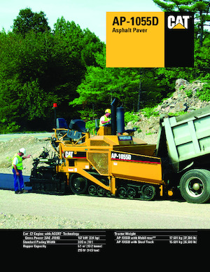 ट्रैक्ड एस्फाल्ट पेवर Caterpillar AP1055D