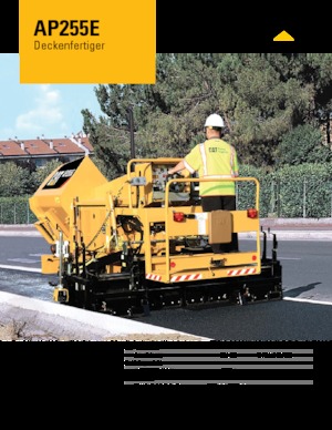 ट्रैक्ड एस्फाल्ट पेवर Caterpillar AP255E