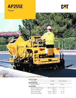 ट्रैक्ड एस्फाल्ट पेवर Caterpillar AP255E