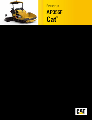 ट्रैक्ड एस्फाल्ट पेवर Caterpillar AP355F