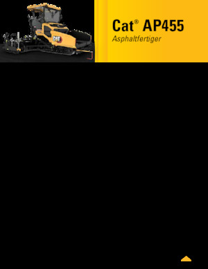 ट्रैक्ड एस्फाल्ट पेवर Caterpillar AP455
