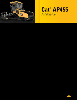 ट्रैक्ड एस्फाल्ट पेवर Caterpillar AP455