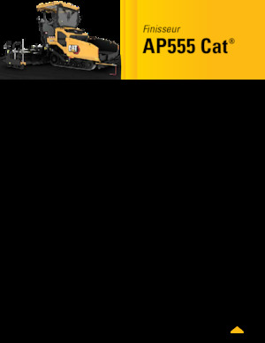 ट्रैक्ड एस्फाल्ट पेवर Caterpillar AP555