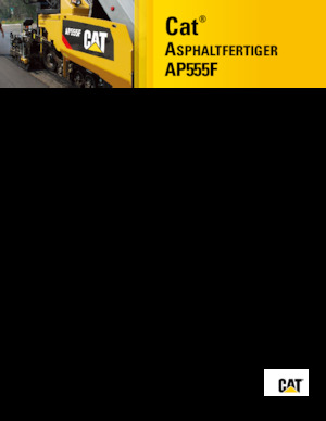 ट्रैक्ड एस्फाल्ट पेवर Caterpillar AP555F