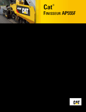 ट्रैक्ड एस्फाल्ट पेवर Caterpillar AP555F