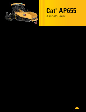 ट्रैक्ड एस्फाल्ट पेवर Caterpillar AP655