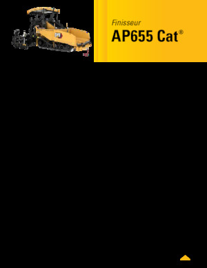 ट्रैक्ड एस्फाल्ट पेवर Caterpillar AP655