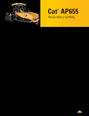 ट्रैक्ड एस्फाल्ट पेवर Caterpillar AP655