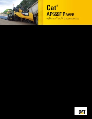 ट्रैक्ड एस्फाल्ट पेवर Caterpillar AP655F
