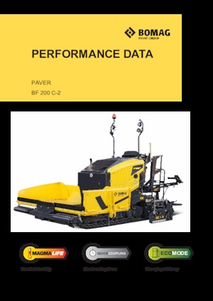 ट्रैक्ड एस्फाल्ट पेवर Bomag BF 200 C 2 S 200