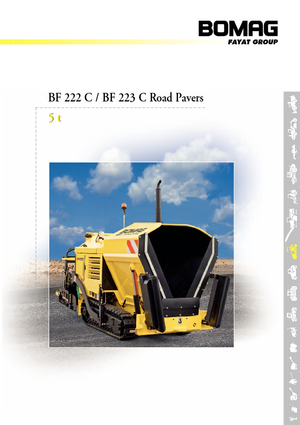 ट्रैक्ड एस्फाल्ट पेवर Bomag BF 222 C