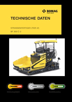 ट्रैक्ड एस्फाल्ट पेवर Bomag BF 300 C 2 S 340-2
