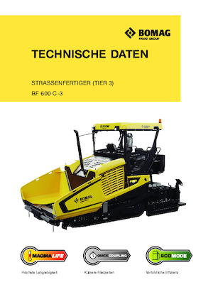 ट्रैक्ड एस्फाल्ट पेवर Bomag BF 600 C 3 S 600