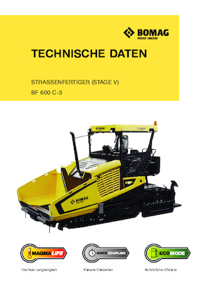 ट्रैक्ड एस्फाल्ट पेवर Bomag BF 600 C 3 S 600