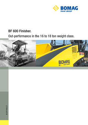 ट्रैक्ड एस्फाल्ट पेवर Bomag BF 600 C-HSE