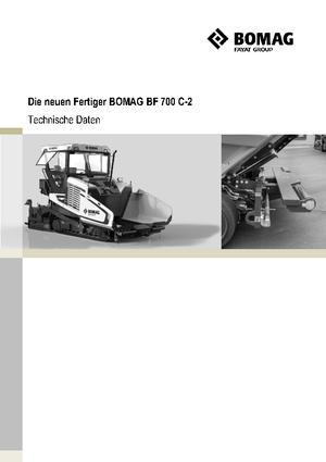 ट्रैक्ड एस्फाल्ट पेवर Bomag BF 700 C 2 S 500