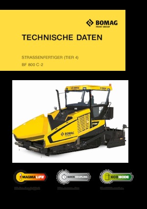ट्रैक्ड एस्फाल्ट पेवर Bomag BF 800 C 2 S 500