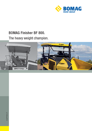 ट्रैक्ड एस्फाल्ट पेवर Bomag BF 800 C S 600