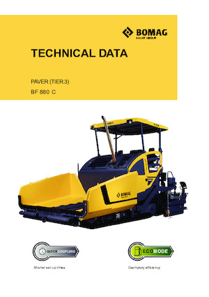 ट्रैक्ड एस्फाल्ट पेवर Bomag BF 880 C