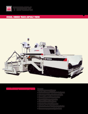 ट्रैक्ड एस्फाल्ट पेवर Terex CR362L