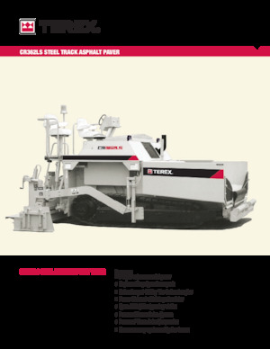ट्रैक्ड एस्फाल्ट पेवर Terex CR362LS