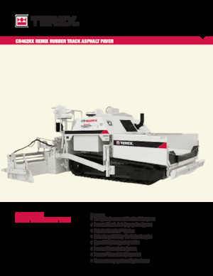 ट्रैक्ड एस्फाल्ट पेवर Terex CR462RX