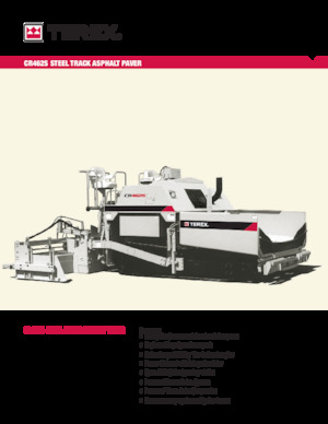ट्रैक्ड एस्फाल्ट पेवर Terex CR462S