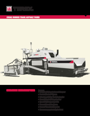 ट्रैक्ड एस्फाल्ट पेवर Terex CR562