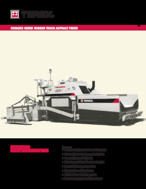 ट्रैक्ड एस्फाल्ट पेवर Terex CR562RX